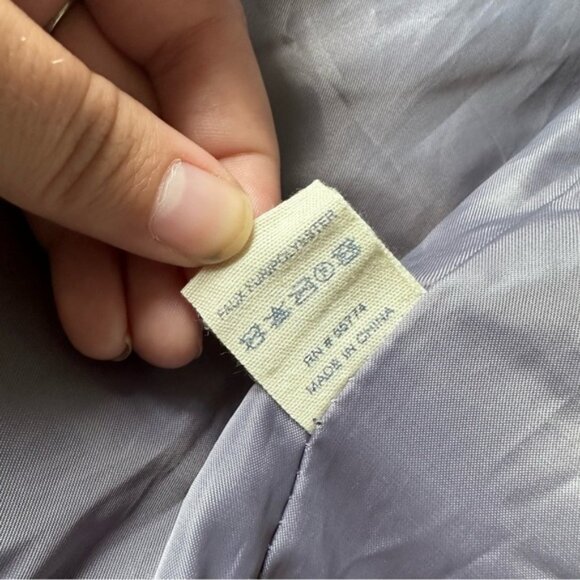 Simply Southern | Gray & Navy Vegan Faux Fur Sherpa Teddy Vest | Size Small - Picture 11 of 13